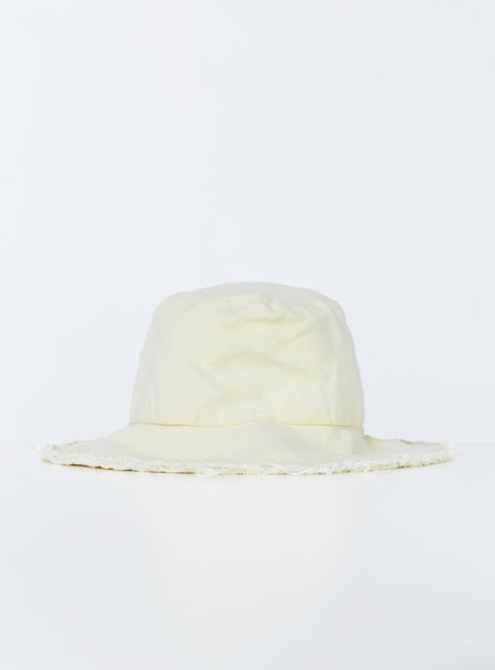 Lickety Split Canvas Bucket Hat Cream