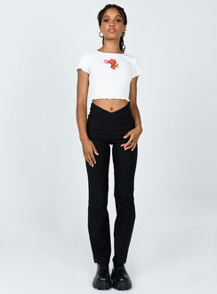 product Princess Polly High Waisted Pants  Zara Pant Black