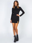 product Princess Polly High Neck  Kehlanae Mini Dress Black