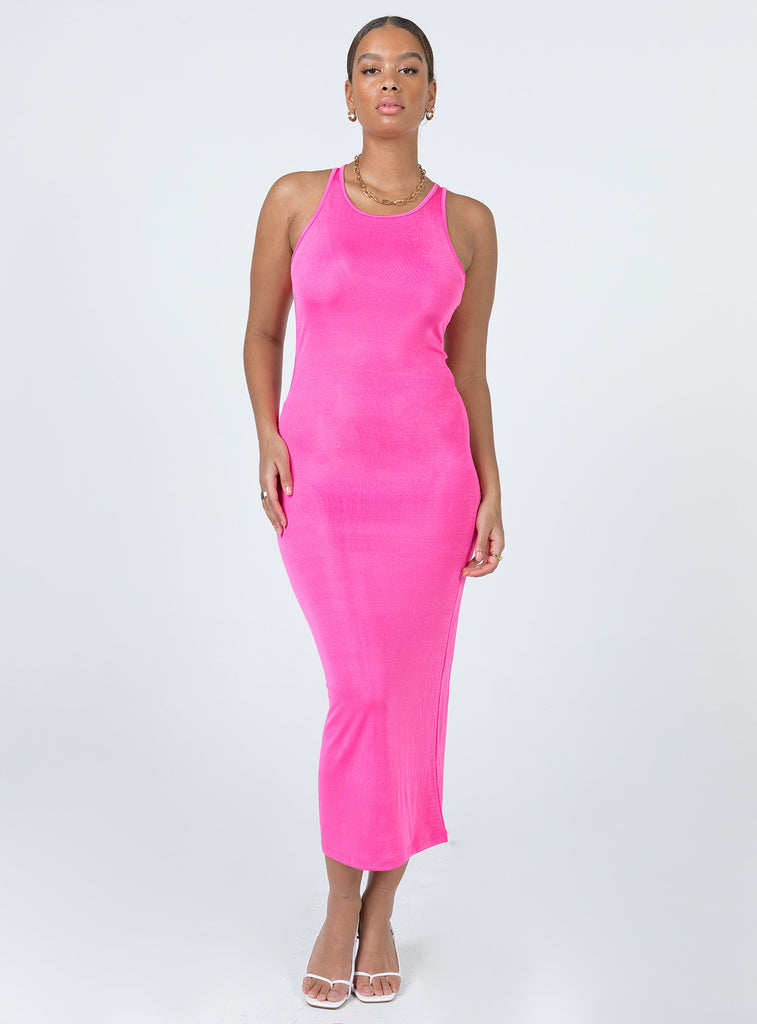 Everlast Midi Dress Hot Pink
