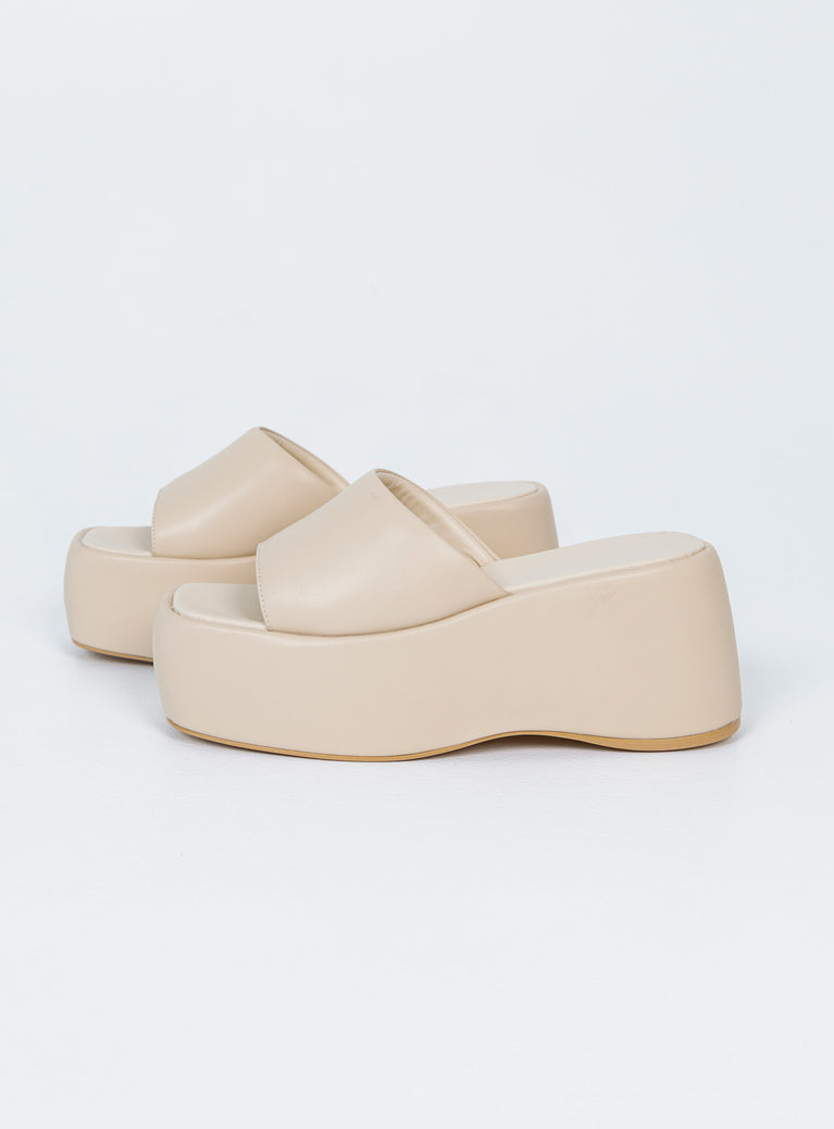 Zimmer Platform Sandals Cream