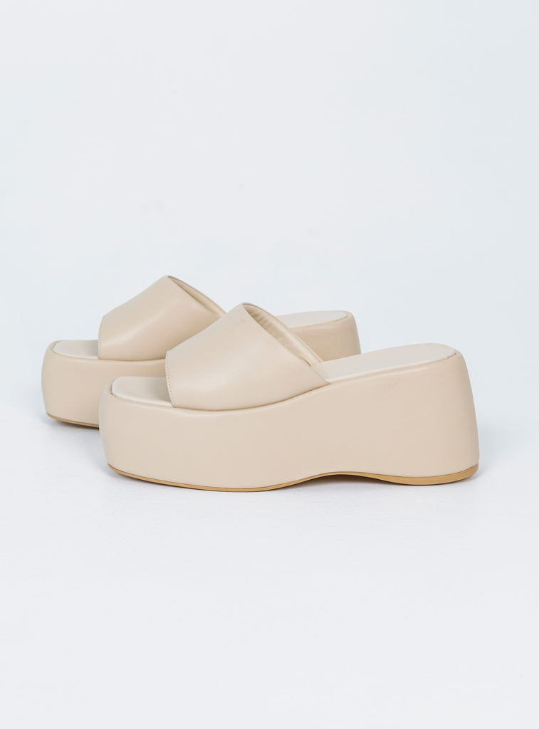 Zimmer Platform Sandals Cream