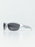 Sunglasses UV 400 Wrap around style  Black tinted lenses  Lightweight
