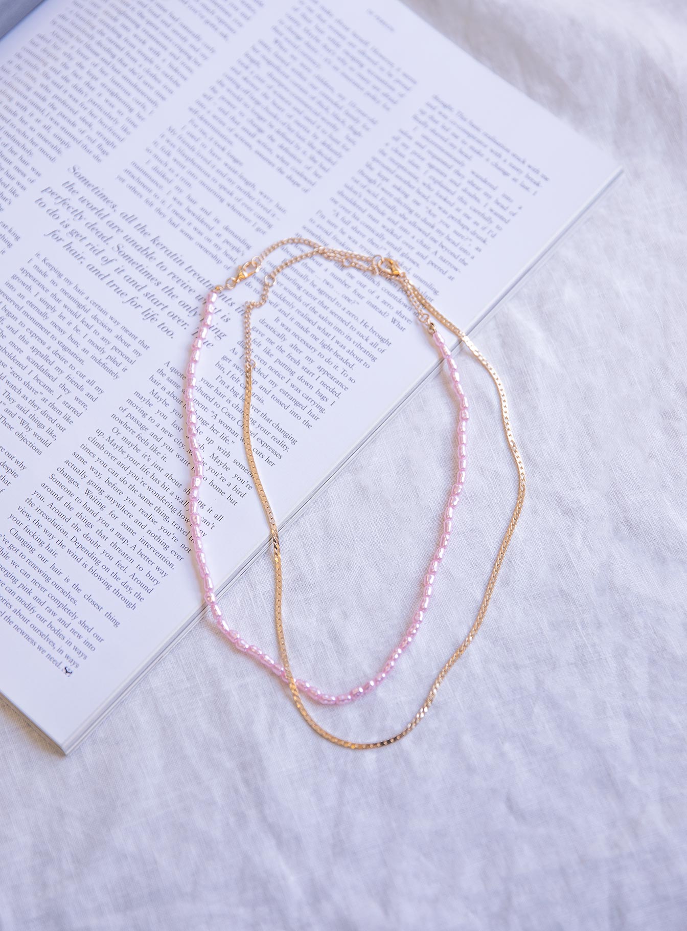 In The Zone Necklace Set Pink