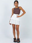Greta Mini Skirt Off White
