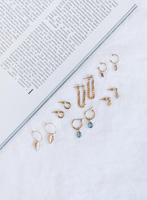 Foster Earrings Pack Gold / Multi