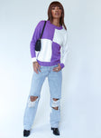 Olessia Sweater White / Purple