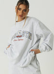 Jagger & Stone Vintage Oversized Sweatshirt Grey Princess Polly  long 