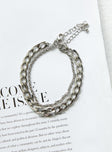 The Lover Bracelet Set Silver