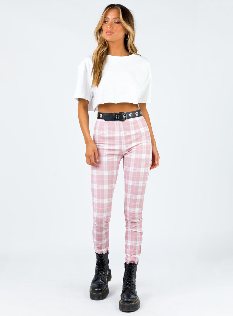 Princess Polly high-rise  Lillianne Pants Pink