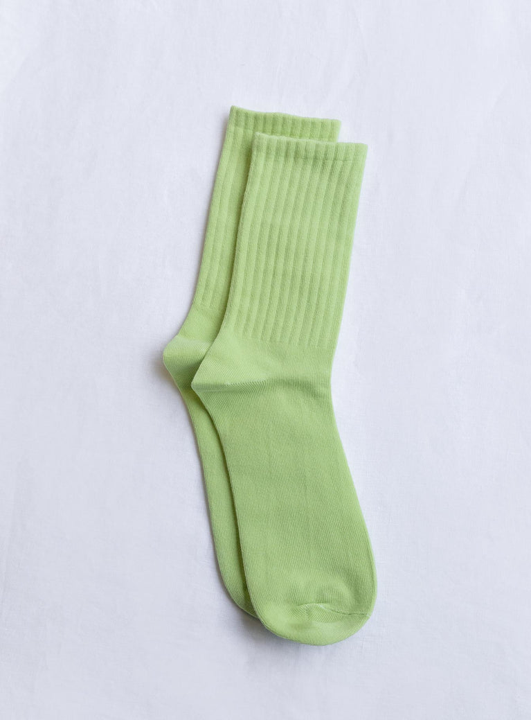 Socks Princess Polly Exclusive 78% organic cotton 12% polyester 10% spandex Crew style  Ribbed material  OSFM