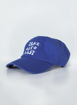 Dad cap  100% cotton  Embroidered graphic Adjustable back strap  OSFM