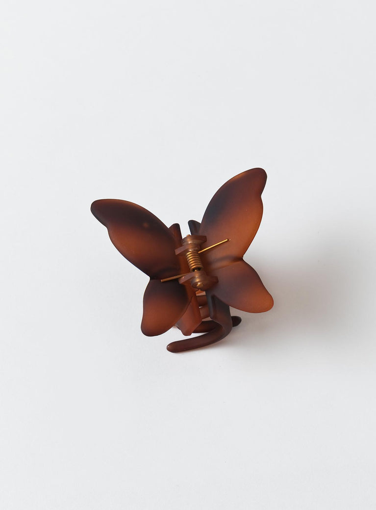 Hair clip  Butterfly shape  Lightweight  Soft finish 
