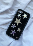 Wildflower Black Velvet Silver Stars iPhone 6/7/8 Case