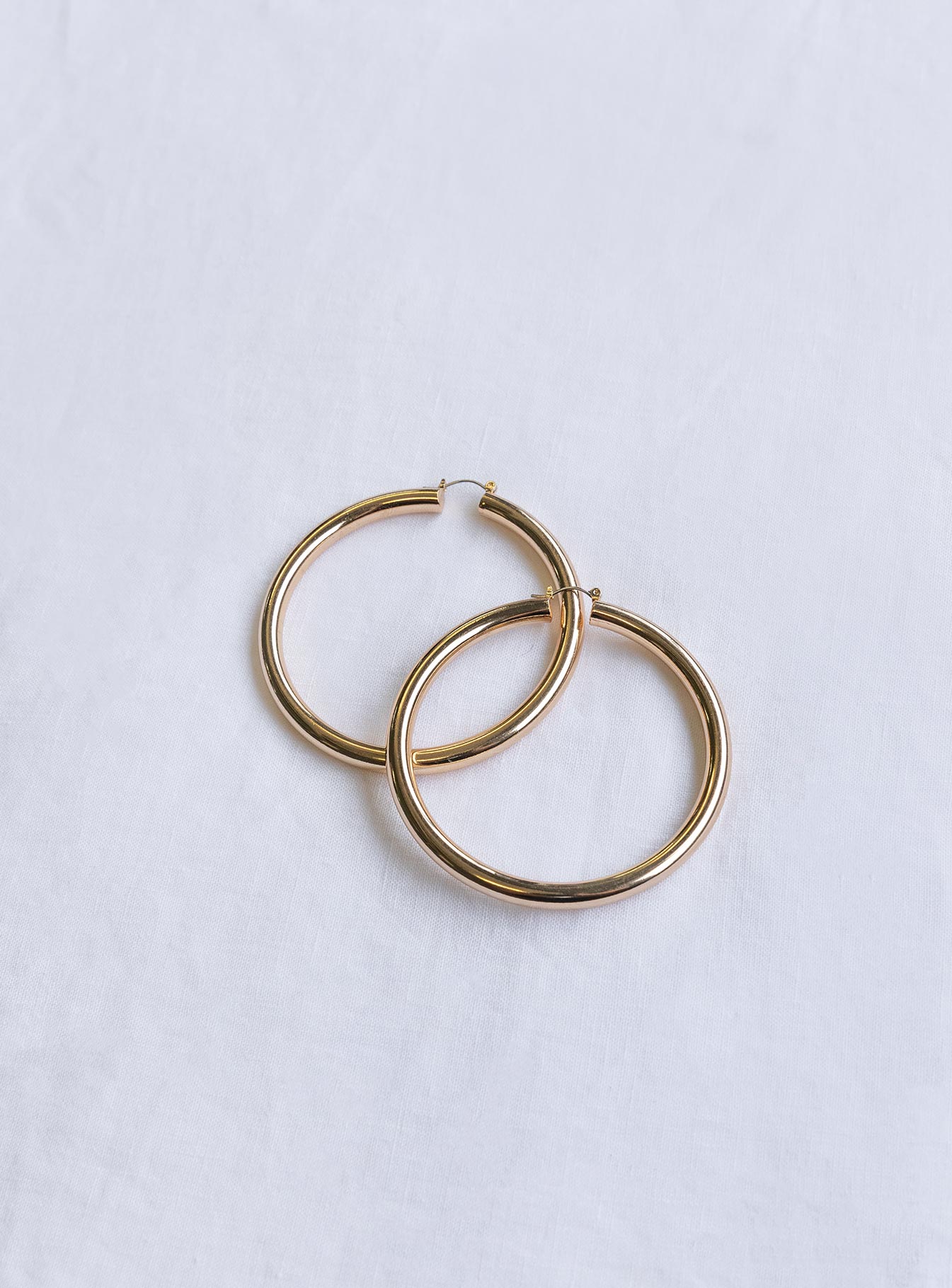 Earrings Princess Polly Exclusive 100% recycled steel Oversized hoops  Lightweight  Length 7cm / 2.7