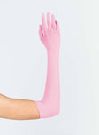 Gloves Mesh material Semi sheer Elbow length 