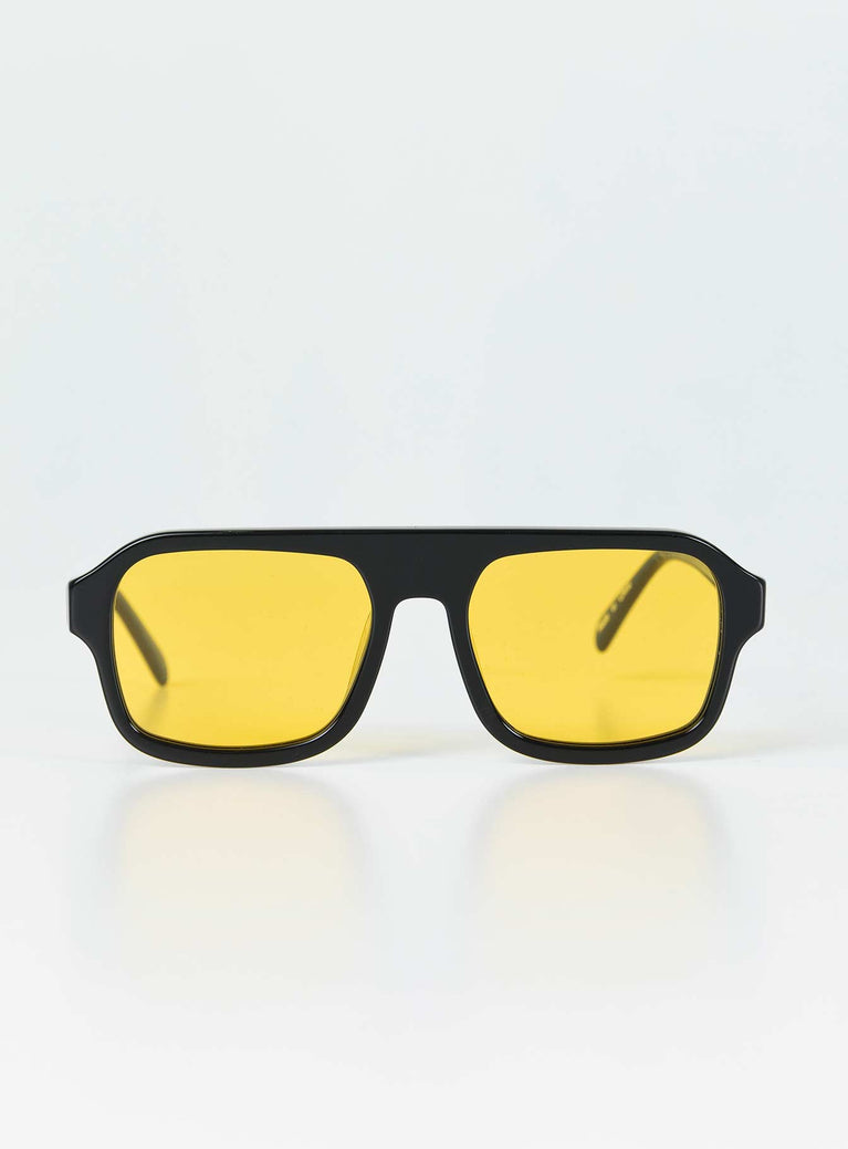Black Hetley / Yellow Sunglasses