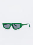 Sunglasses 70% PC 30% AC UV 400 Slim frame  Black tinted lenses 