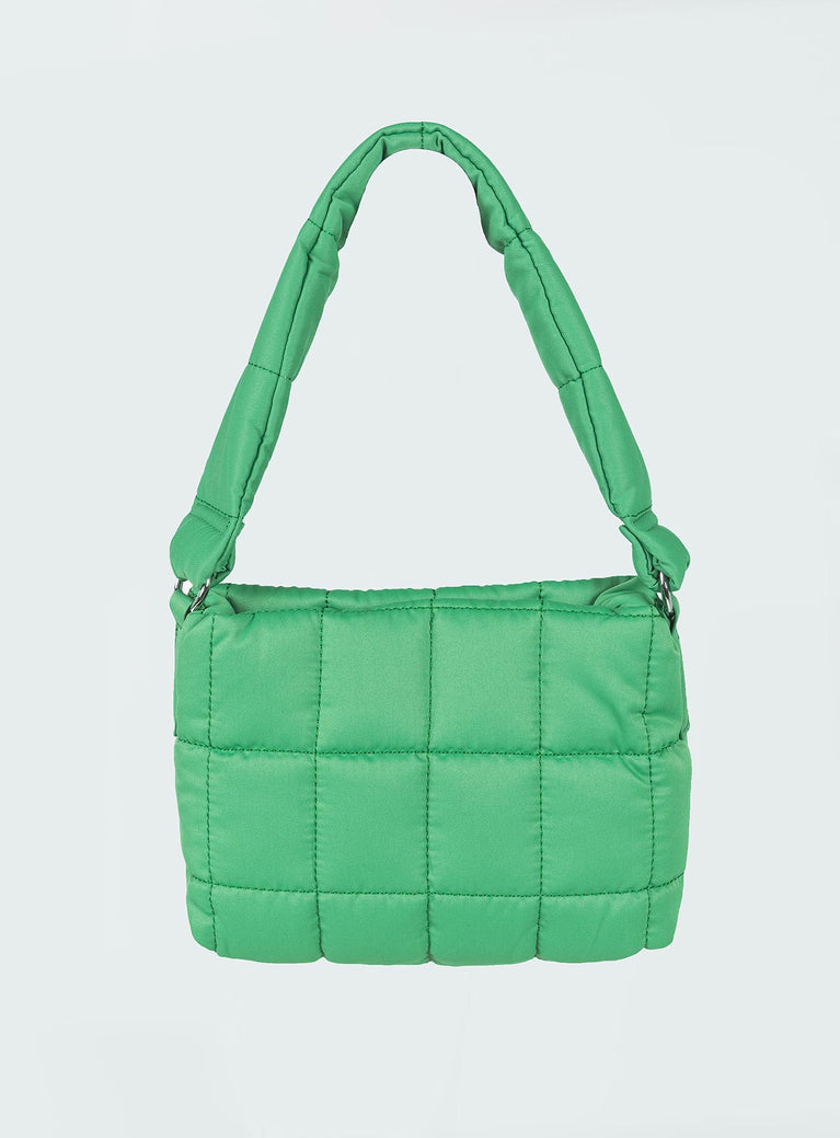 Auora Quilted Shoulder Bag Green