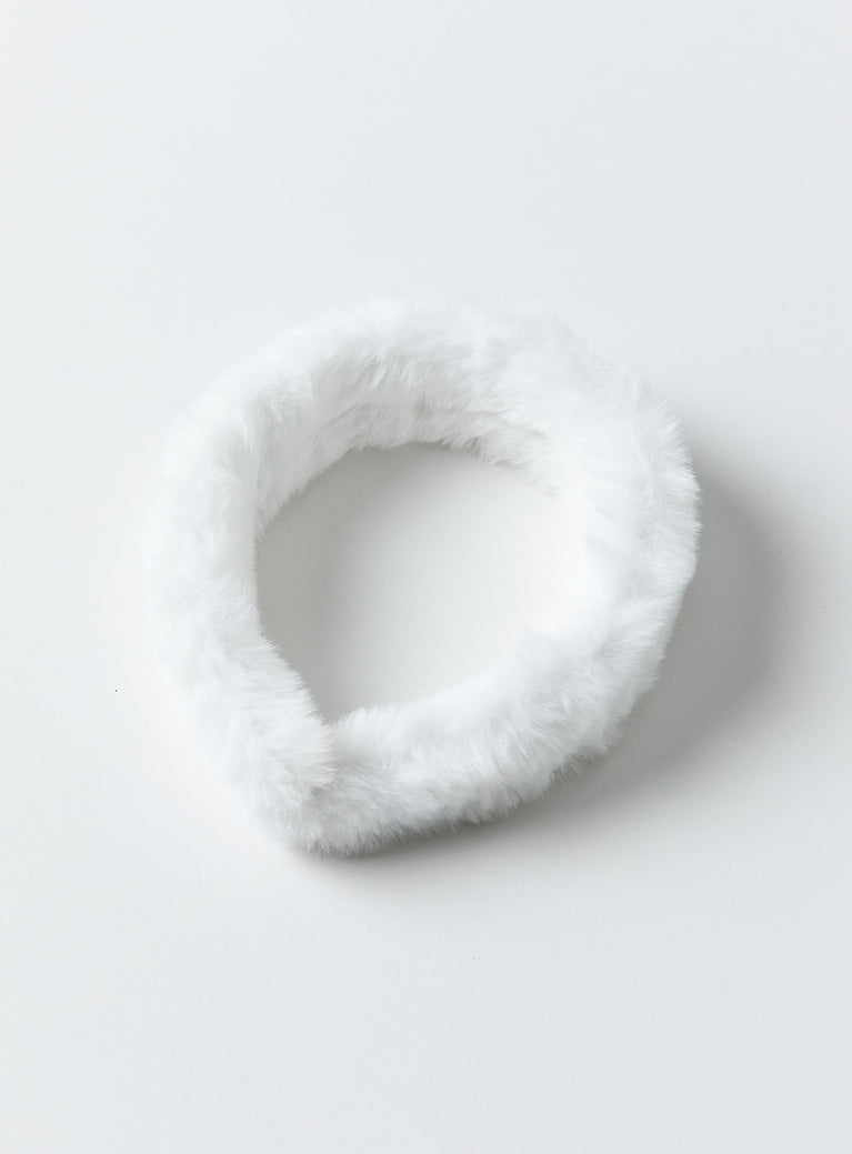 Headband Faux fur material Lightweight