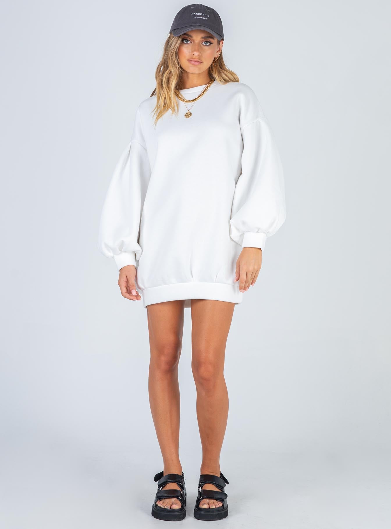 Mini sweatshirt online dress