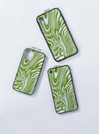 Psychedelic iPhone Case Green / White