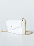 Peta & Jain Munroe Crossbody Bag White Croc