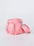 Crossbody bag  Princess Polly Exclusive   60% recycled nylon 40% nylon Nylon material Two external pockets  Zip fastening  Crossbody strap 