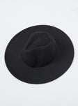 Indiana Fedora Hat Black
