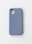 Grey iPhone case Soft rubber design Easy clip-on style