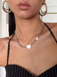 Rebekka Heart Necklace Silver