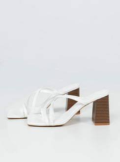 Layla Heels White