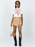 Cowgirl Cropped Tee White