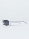 Sunglasses UV 400 Black tinted lenses  Moulded nose bridge 