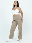 product Princess Polly High Waisted Pants  Bettina Pants Beige