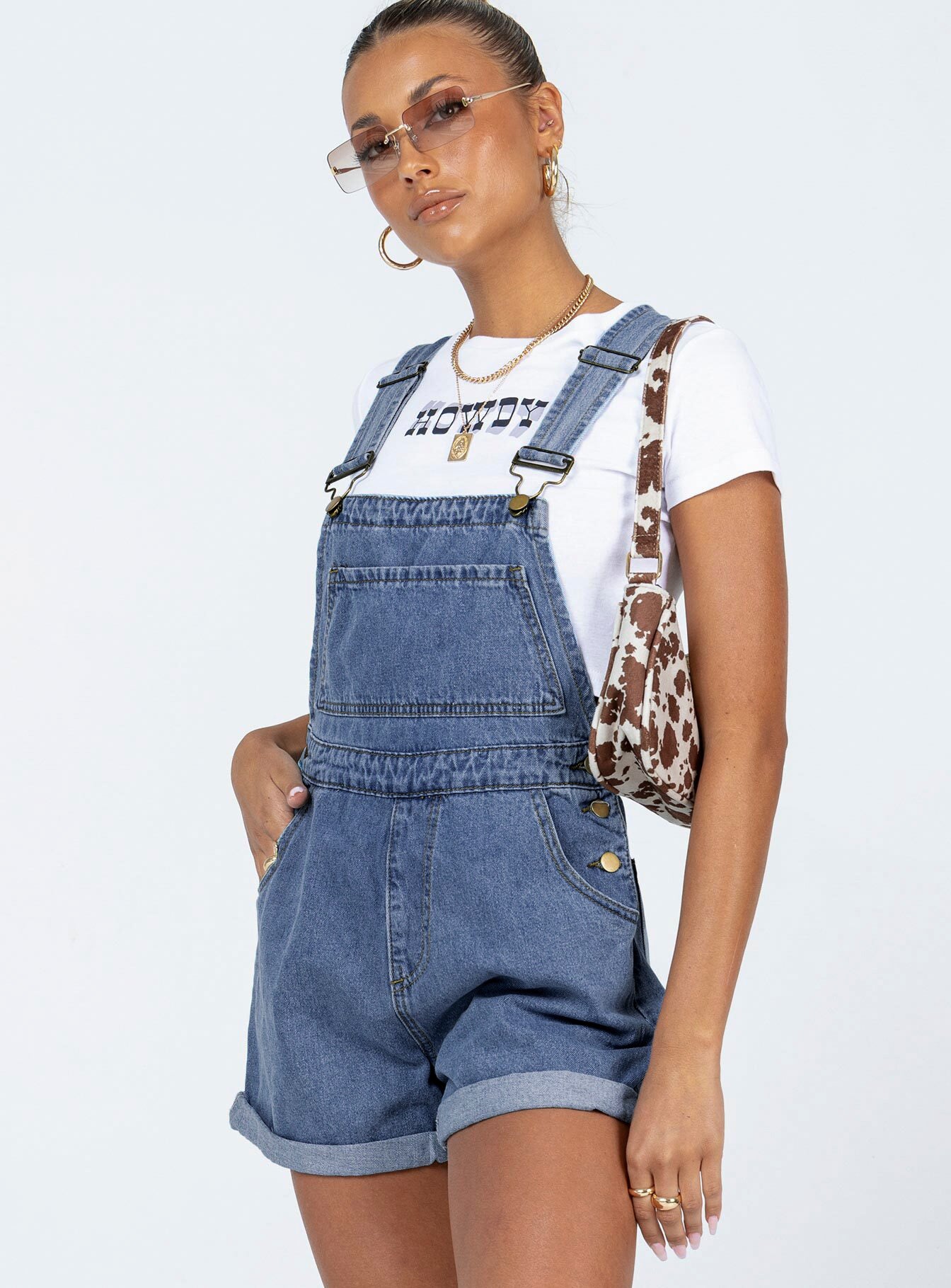 Kacey Overalls Blue Denim