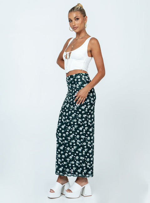 product Knox Maxi Skirt Black Floral Princess Polly  Maxi 