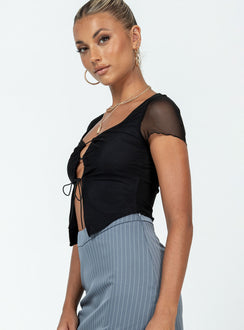 product Princess Polly Sleeveless Square Neck  Coulson Top Black