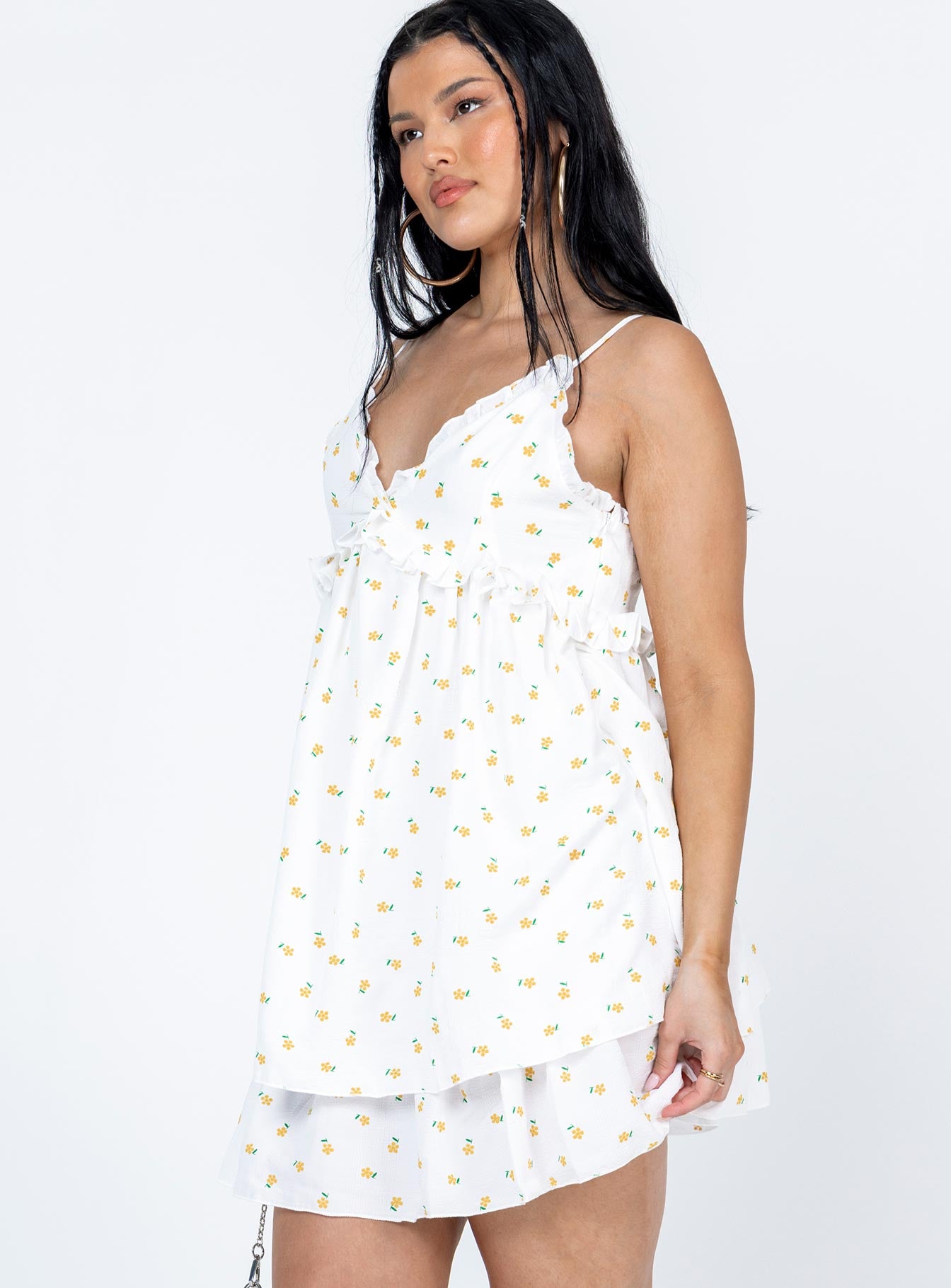 product Princess Polly V-Neck  Kassidy Mini Dress White