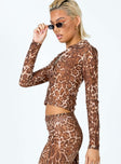Anything For Love Top Leopard