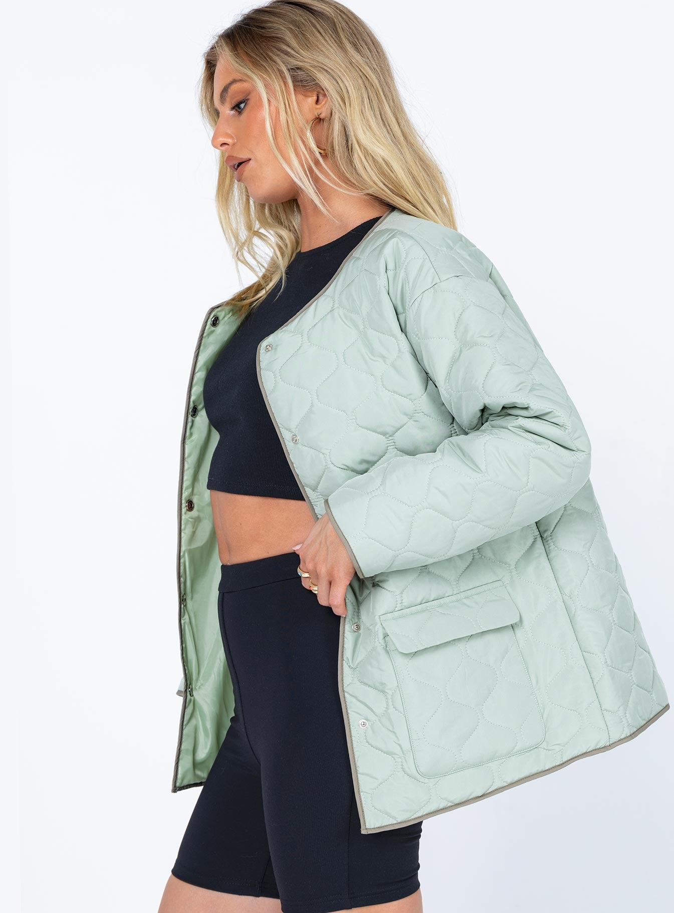 Carter Quilted Liner Jacket Green