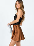 product Skylar Mini Skirt Brown Princess Polly  Mini Skirts 