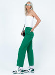 product Princess Polly High Waisted  Nicolson Jean Green