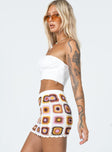 Barbados Crotchet Mini Skirt Multi
