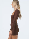 product Princess Polly Crew Neck  Nolan Mini Dress Brown