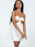 Princess Polly Sweetheart Neckline  Lulani Mini Dress White