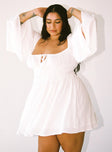 product Princess Polly Square Neck  Halle Mini Dress White Curve