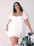 product Princess Polly Square Neck  Let's Dance Mini Dress White Curve