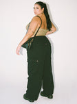 Princess Polly high-rise  Fallout Mid Rise Cargo Pants Black Curve