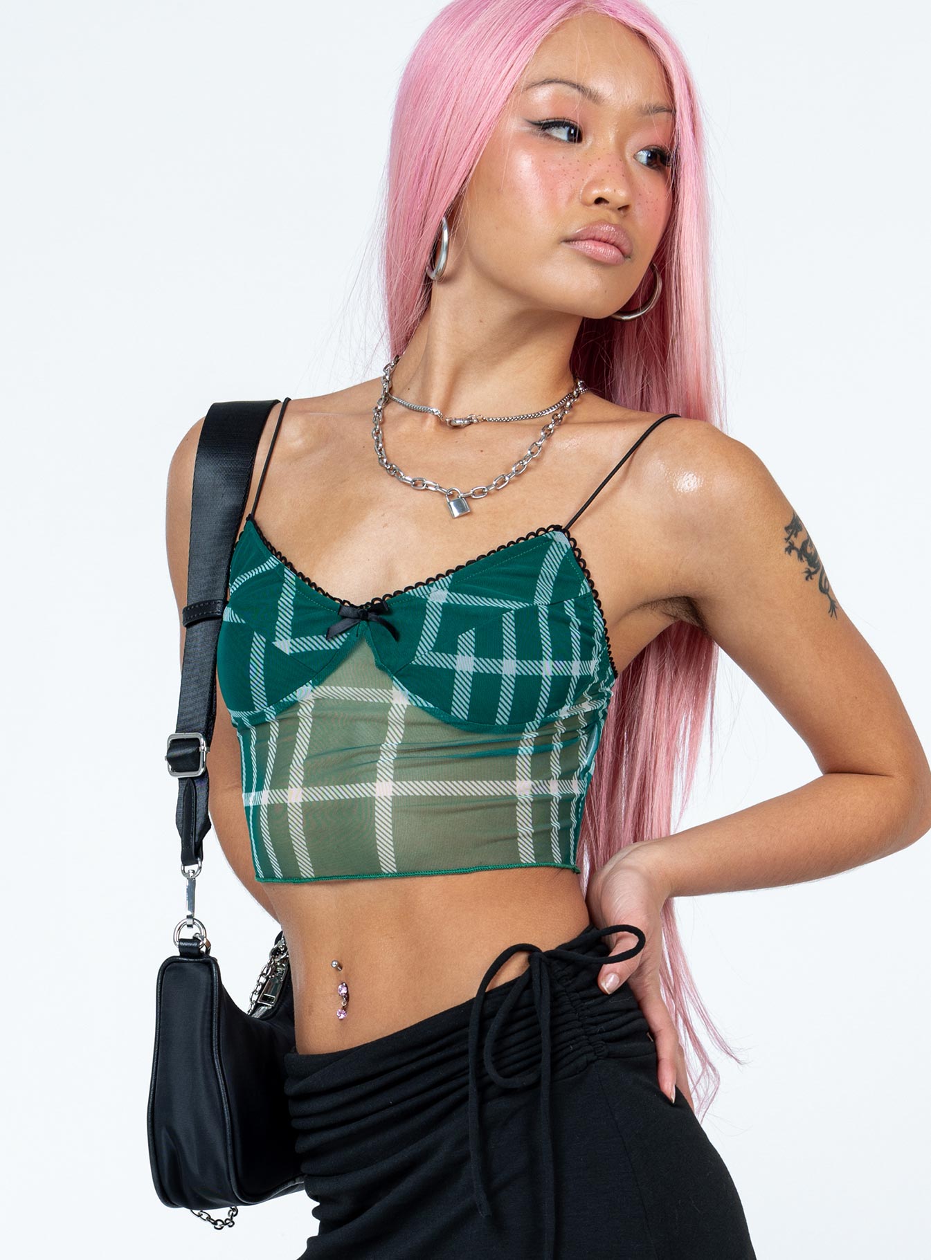 product Princess Polly Sleeveless High Neck  Glenwood Top Green